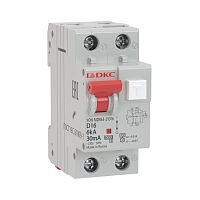 Выключатель автоматический дифференциального тока 2п C 20А 30мА 6кА тип A YON MDR63 | код MDR63-22C20-A | DKC